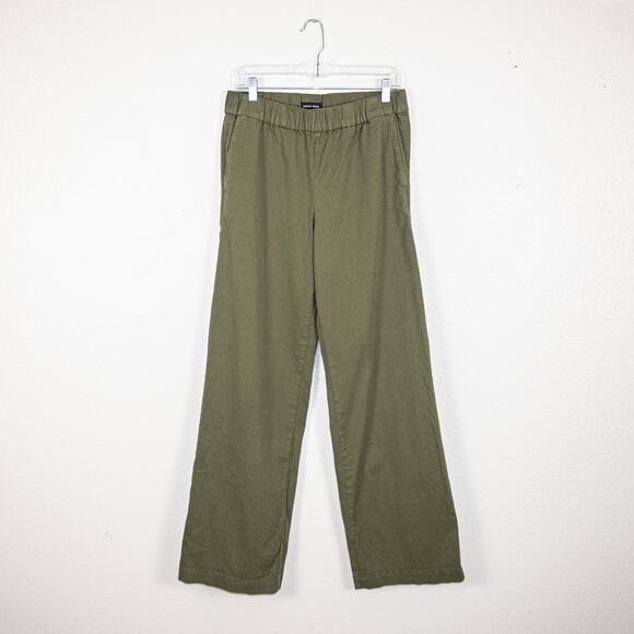 ANINE BING Women's High Rise Khaki Koa Trousers Wide Leg size Medium - Picture 8 of 14